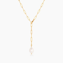 Load image into Gallery viewer, Lea Pearl Lariat Necklace