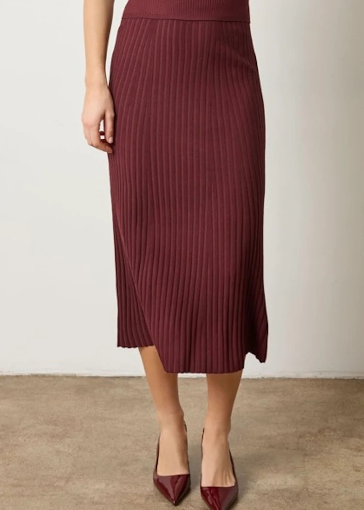 Straight Rib Skirt