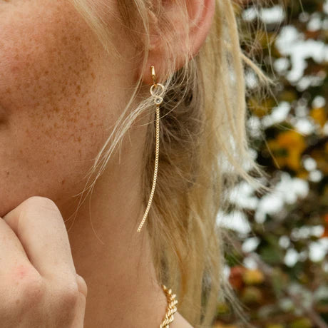 Lilou Drop Hoop Earrings
