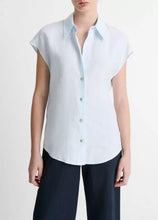 Load image into Gallery viewer, Cap Sleeve Button Down Blouse