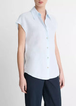 Load image into Gallery viewer, Cap Sleeve Button Down Blouse