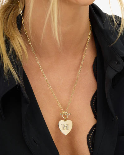 Love Letters Heart Medallion Necklace