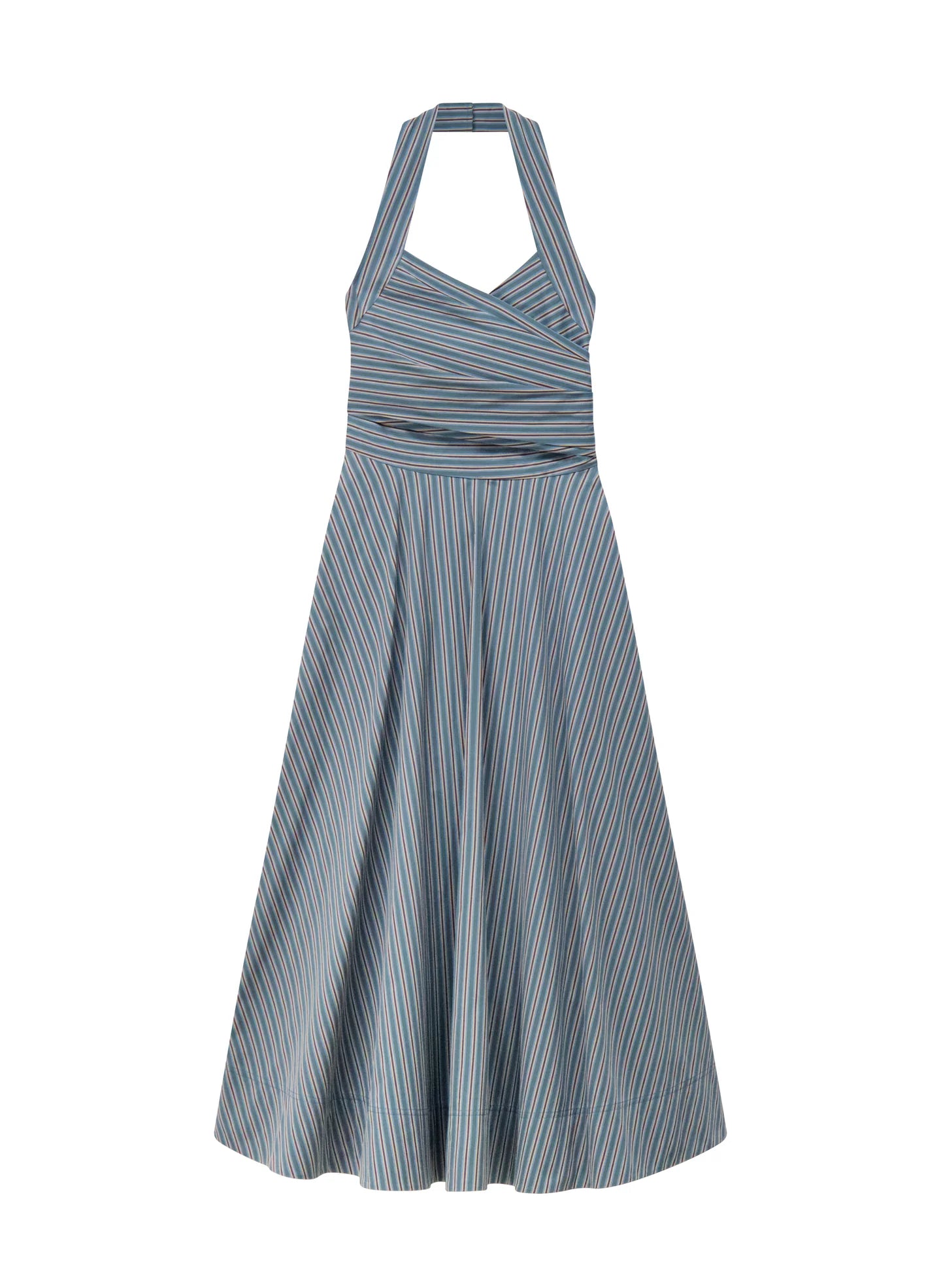 Magnolia Striped Cotton Midi Dress