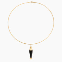 Load image into Gallery viewer, Marin Black Enamel Fish Charm