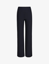 Load image into Gallery viewer, Neoprene CEO Stripe Wide Leg Pant