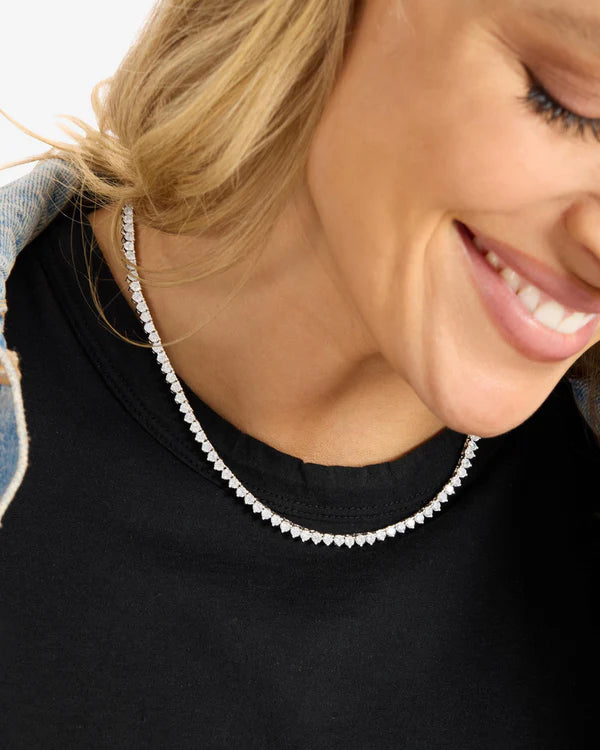 Not Your Basic Tennis Necklace 16"