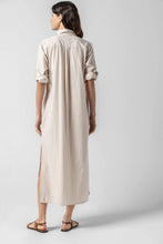 Load image into Gallery viewer, Striped Maxi Shirt Dress