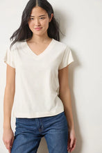 Load image into Gallery viewer, Relaxed Short Sleeve V-Neck Tee