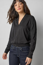 Load image into Gallery viewer, Shawl Collar Wedge Top