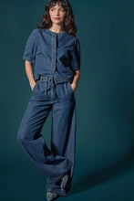 Load image into Gallery viewer, Denim Full Sleeve Seamed Top