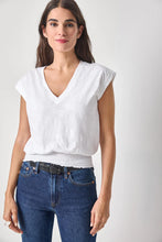 Load image into Gallery viewer, Smocked Hem V-Neck
