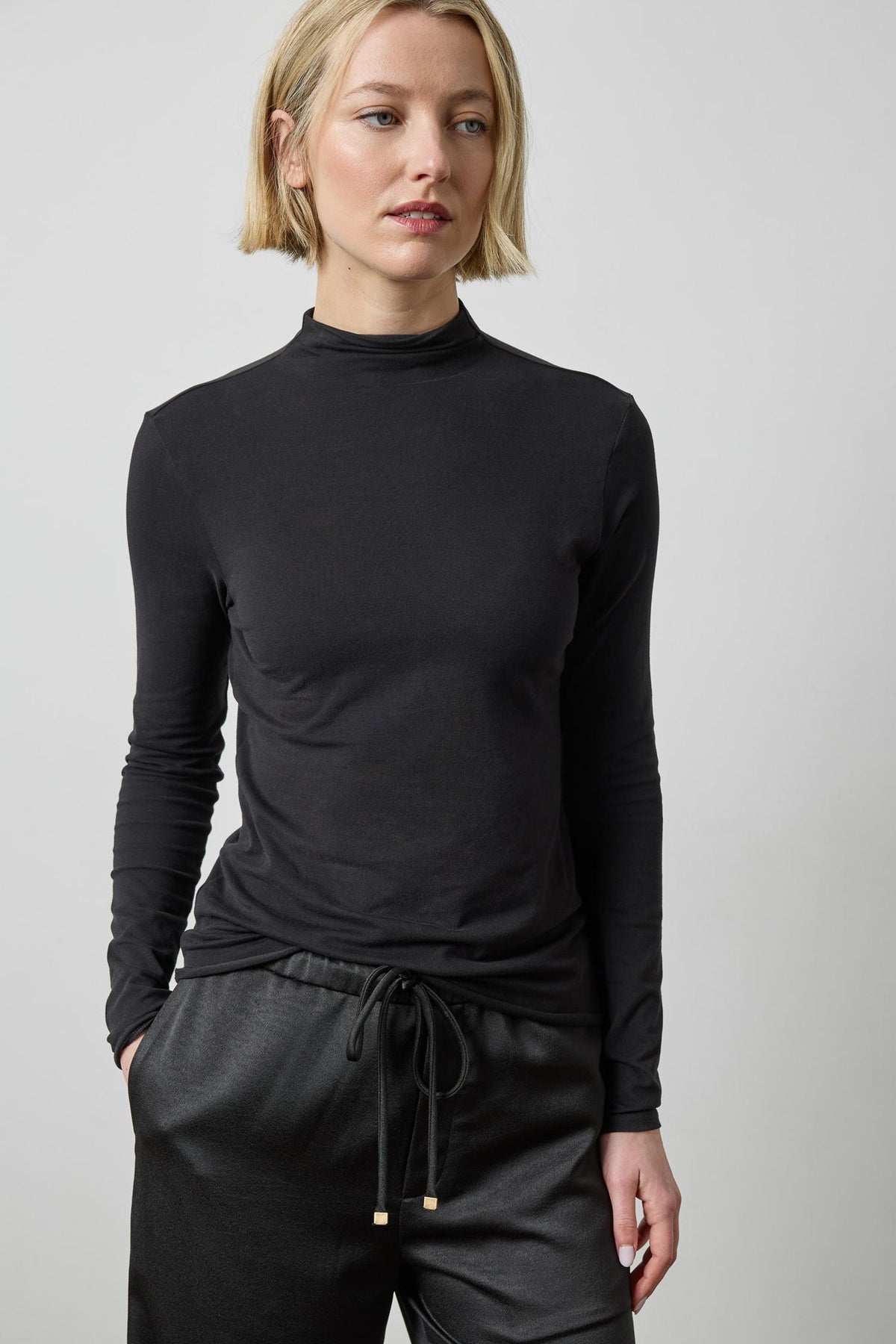 Long Sleeve Funnel Neck