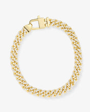 Load image into Gallery viewer, Pave Julian Cuban Chain Bracelet 6.8 mm