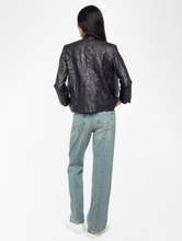 Load image into Gallery viewer, Veryn Crinkled Leather Blazer
