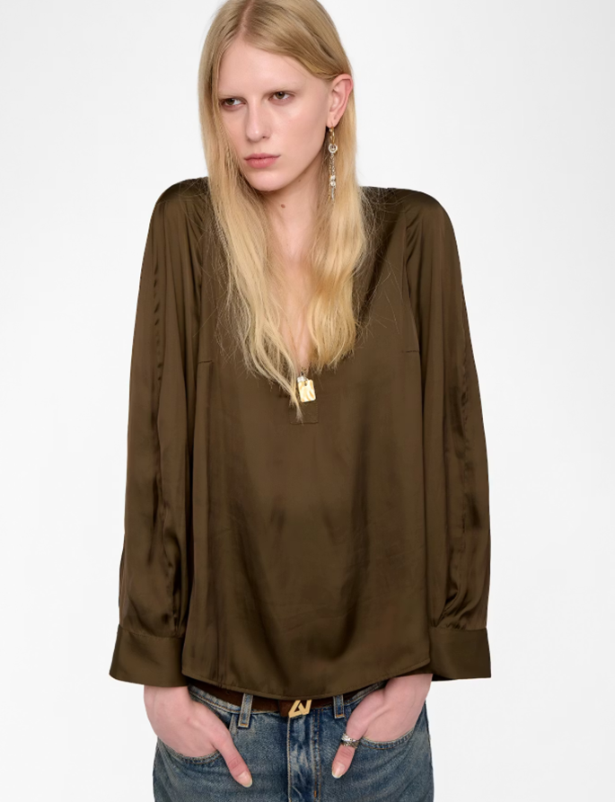 Torny Satin Tunic Top