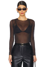 Load image into Gallery viewer, Chic Mesh Crew Neck Long Sleeve