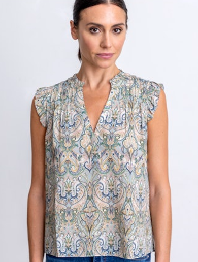 Go Sleevless Girly Blouse Print