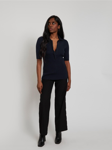 Irina Long Sleeve Polo