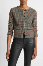 Load image into Gallery viewer, Intarsia Glen Plaid Jacket