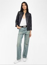 Load image into Gallery viewer, Veryn Crinkled Leather Blazer