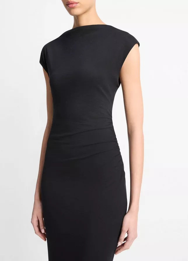 Cowl Neck Muscle Tee Dress