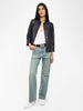Veryn Crinkled Leather Blazer