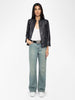 Veryn Crinkled Leather Blazer