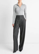 Load image into Gallery viewer, Rib Long Sleeve Collared Polo