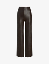 Load image into Gallery viewer, Faux Leather Wide Leg Pant