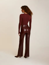 Load image into Gallery viewer, Faux Leather Wide Leg Pant