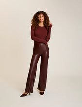 Load image into Gallery viewer, Faux Leather Wide Leg Pant