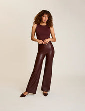 Load image into Gallery viewer, Faux Leather Wide Leg Pant