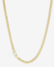 Load image into Gallery viewer, Julian Pave Lock Necklace 5MM