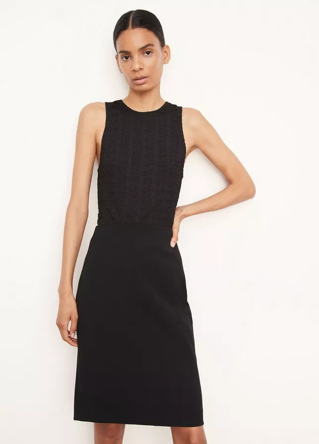 Seamed Front Pencil Skirt