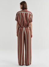 Load image into Gallery viewer, Leonore Short Sleeve Striped Linen Shirt