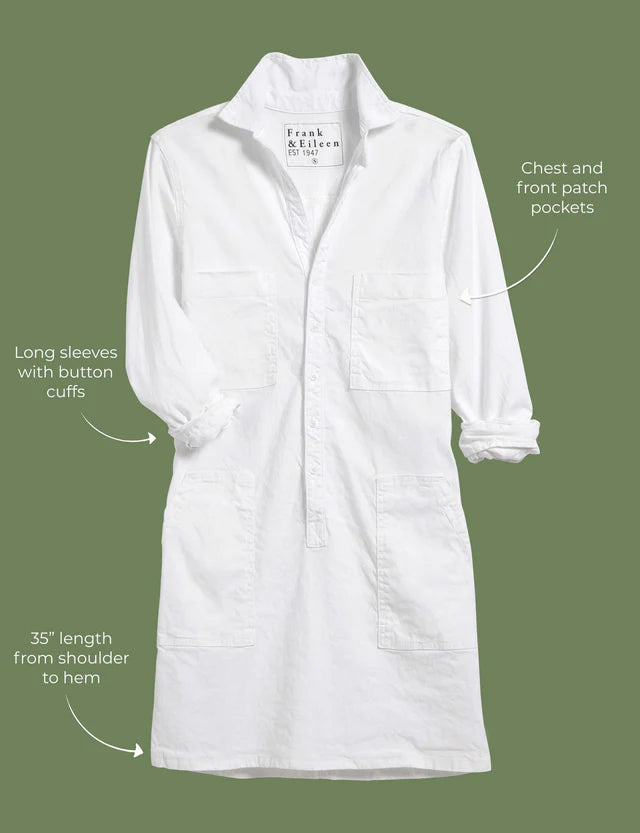 Ireland Long Sleeve Playsuit Dress Linen
