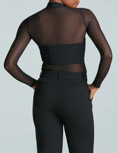 Load image into Gallery viewer, Chic Mesh Turtle Neck Long Sleeve