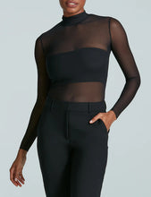 Load image into Gallery viewer, Chic Mesh Turtle Neck Long Sleeve
