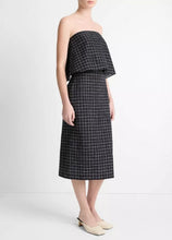 Load image into Gallery viewer, Trellis Plaid Pencil Skirt