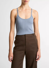 Load image into Gallery viewer, Variegated-Rib Cotton-blend Tank