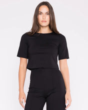 Load image into Gallery viewer, Ponte Knit Short Sleeve Top