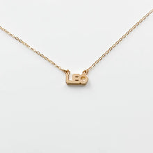 Load image into Gallery viewer, Zodiac Block Font Script Necklace