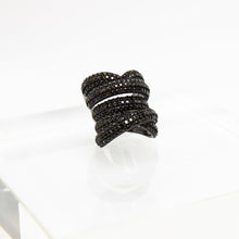 Load image into Gallery viewer, Cross Layer Sapphire Ring