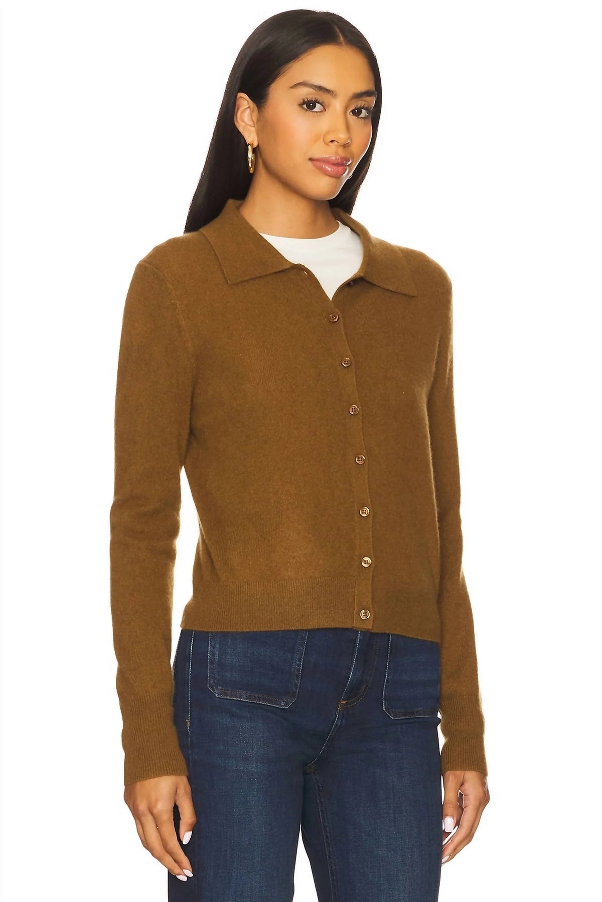 Cashmere Collared Cardigan