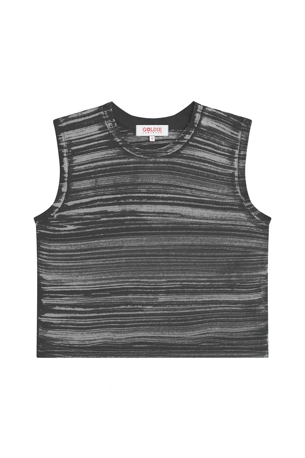Cabana Stripe Crop Tank