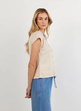 Load image into Gallery viewer, Cap Sleeve Button Down Top