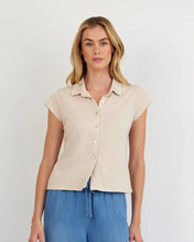 Load image into Gallery viewer, Cap Sleeve Button Down Top