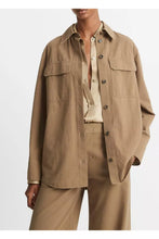 Load image into Gallery viewer, Washed Cotton Shirt Jacket