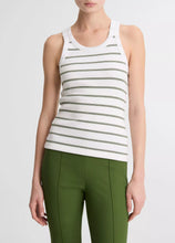 Load image into Gallery viewer, Striped Ribbed Scoop-Neck Tank