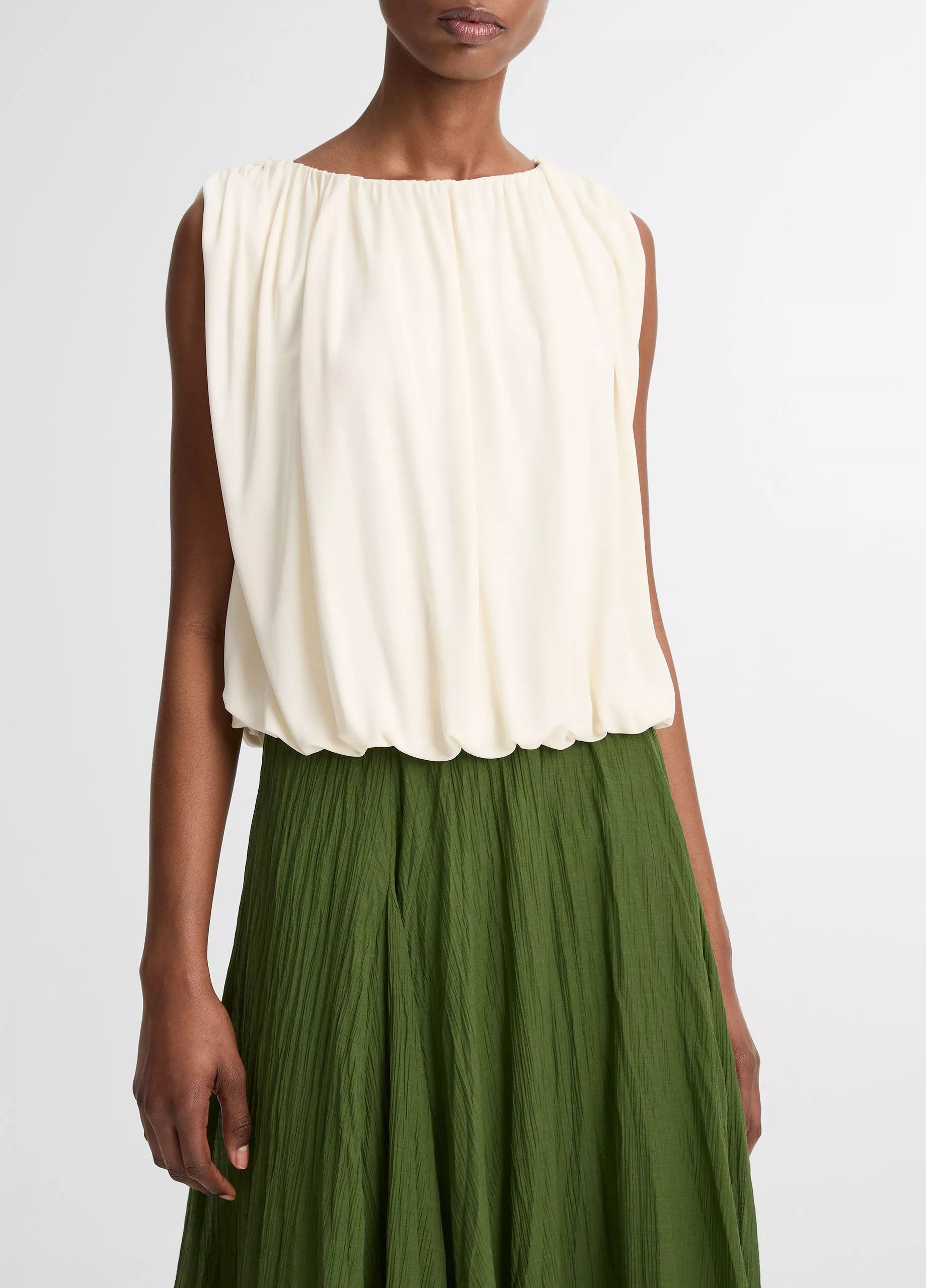 Matte Jersey Bubble Top